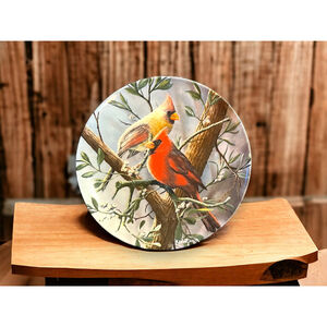 80’s RareCardinal Cardinal Bird Plate Numbered Kevin Daniel Birds Plate China
